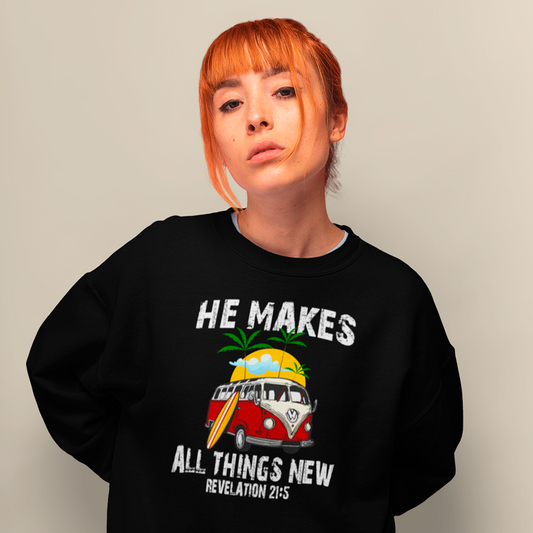 He Makes All Things New Crewneck Sweatshirt