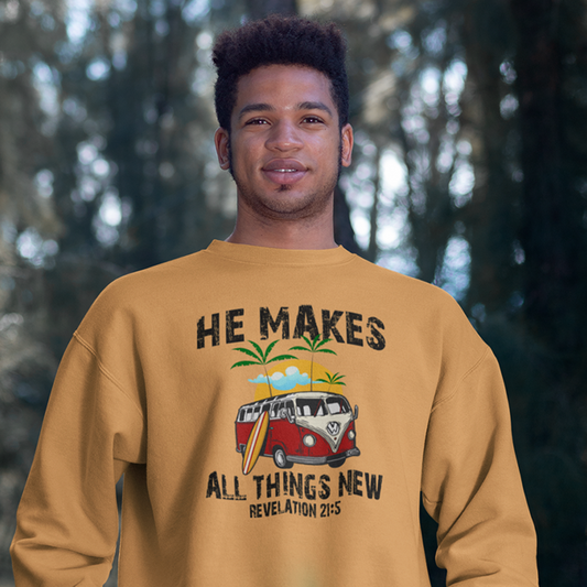 He Makes All Things New Crewneck Sweatshirt