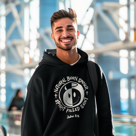 Natural Born Sinner Spirit Filled Saint Hoodie