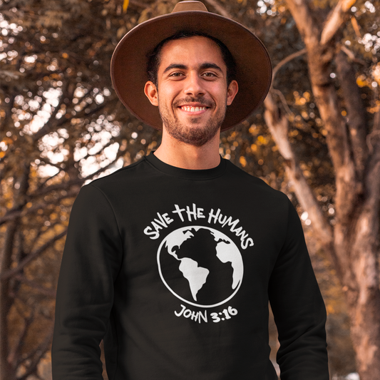 Save the Humans Crewneck Sweatshirt