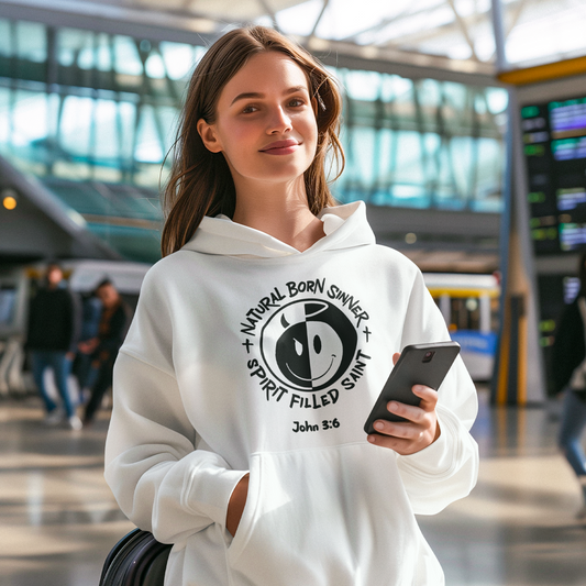 Natural Born Sinner Spirit Filled Saint Hoodie